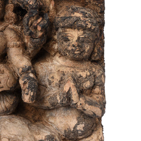 Shiva & Parvati Chariot Carving From South India - 18th Century
