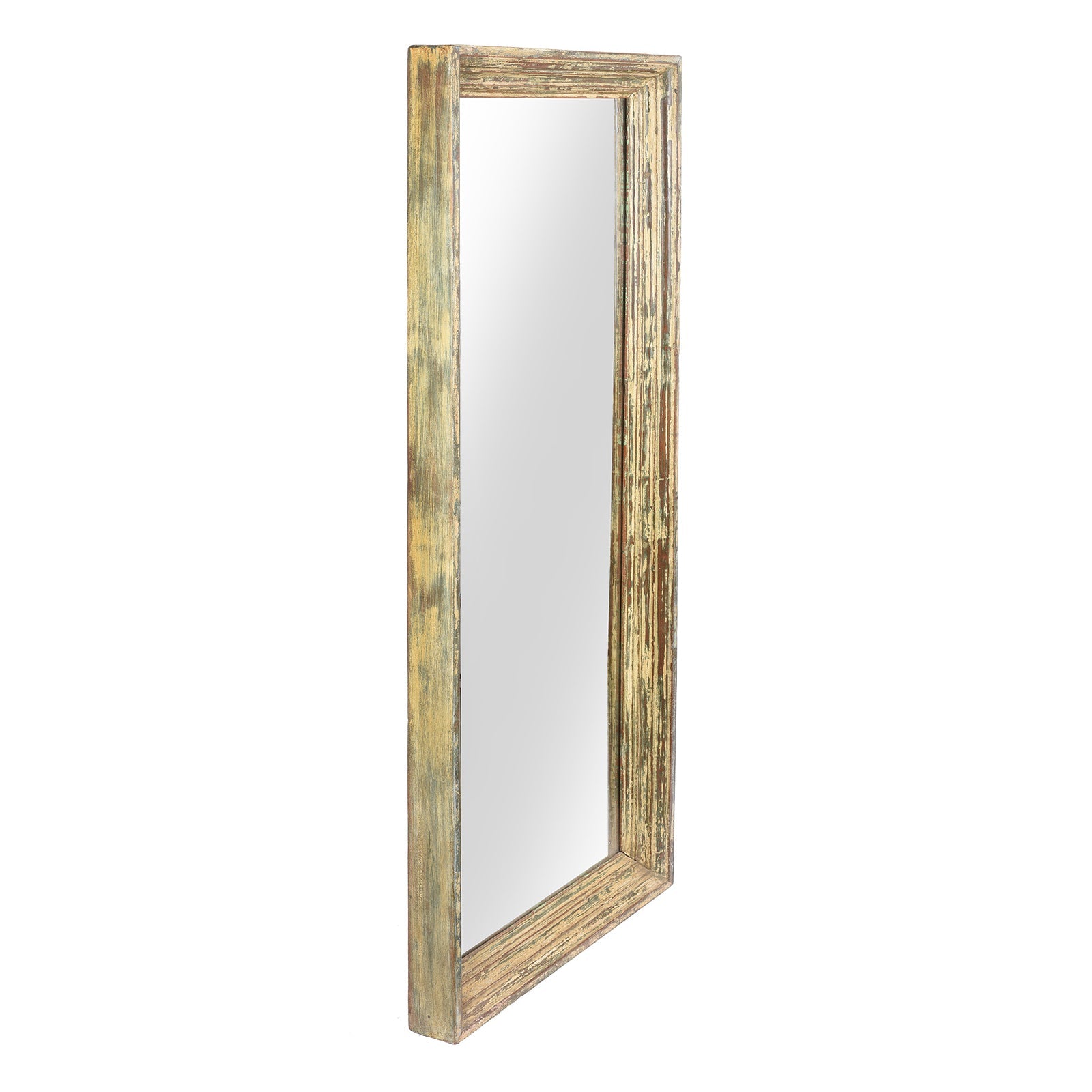 Cream Painted Indian Mirror (153 x 61cm)