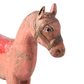 Painted Horse Wheel Toy From Rajasthan Ca - 1920's
