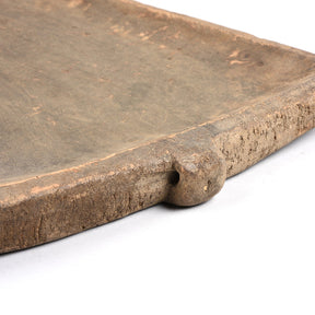 Carved Tribal Serving Plate From Nagaland - 19thC