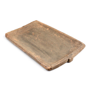 Carved Tribal Serving Plate From Nagaland - 19thC