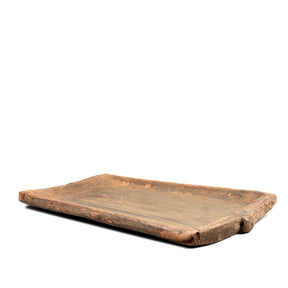 Carved Tribal Serving Plate From Nagaland - 19thC