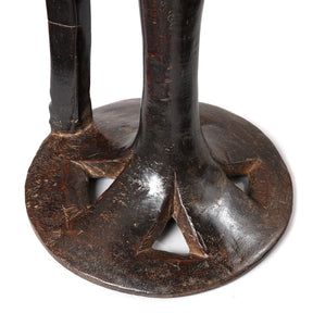 Carved Tribal Food Bowl From Nagaland - Ca 1920