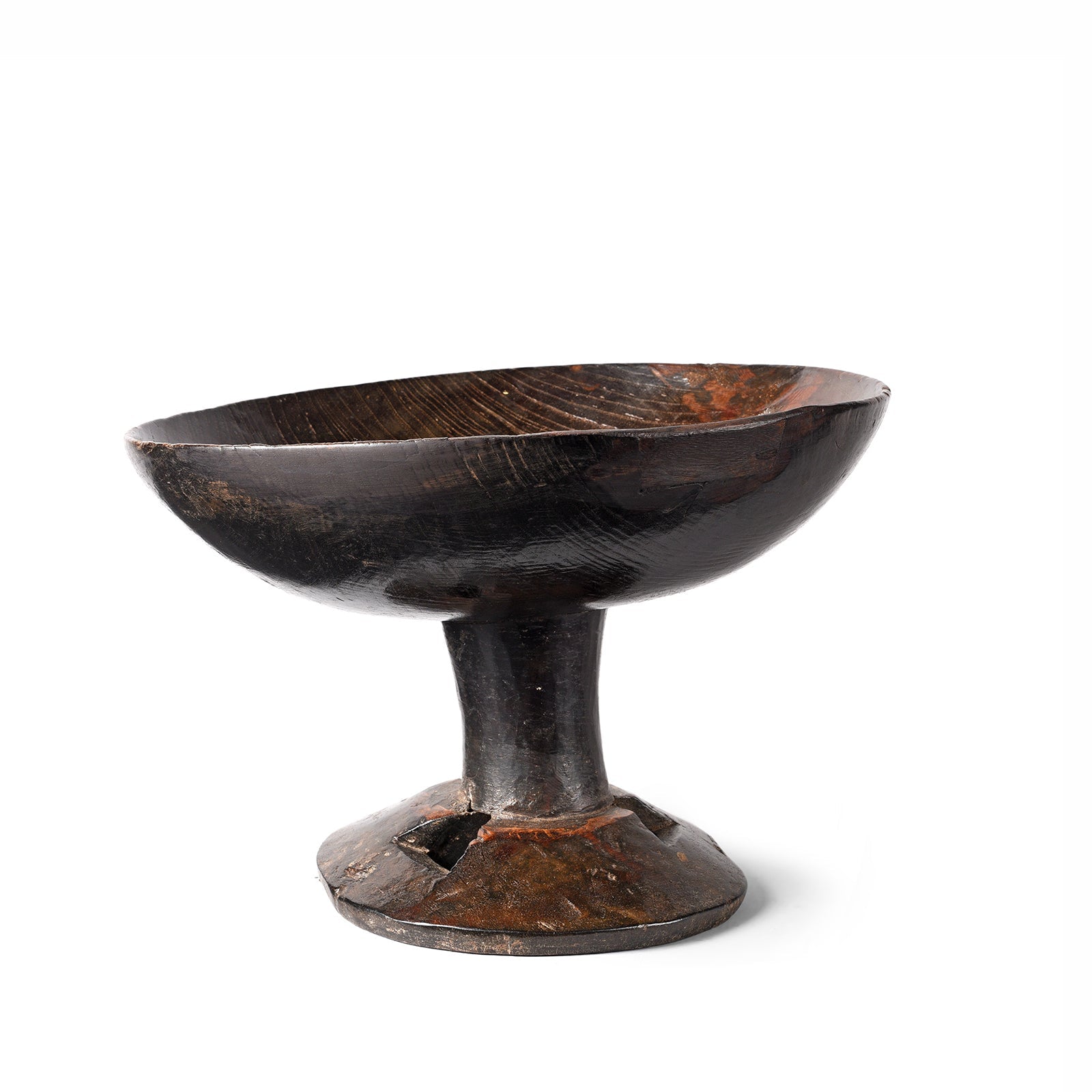 Carved Tribal Food Bowl From Nagaland - Ca 1920