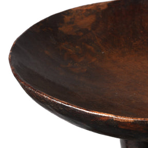 Carved Tribal Food Bowl From Nagaland - Ca 1920