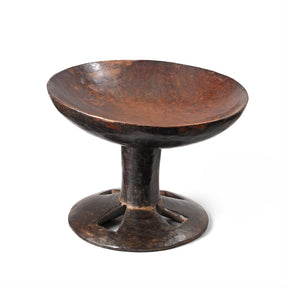 Carved Tribal Food Bowl From Nagaland - Ca 1920