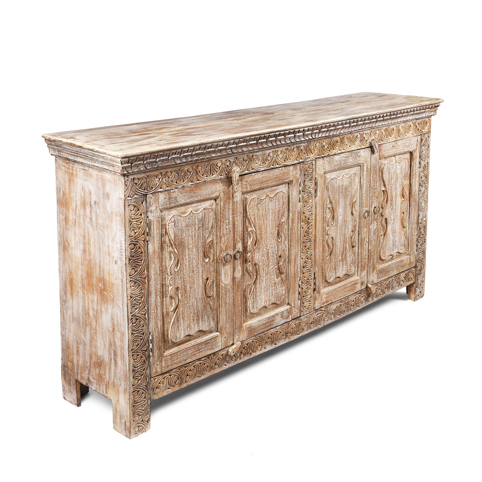 Reclaimed Teak Sideboard With Painted Finish