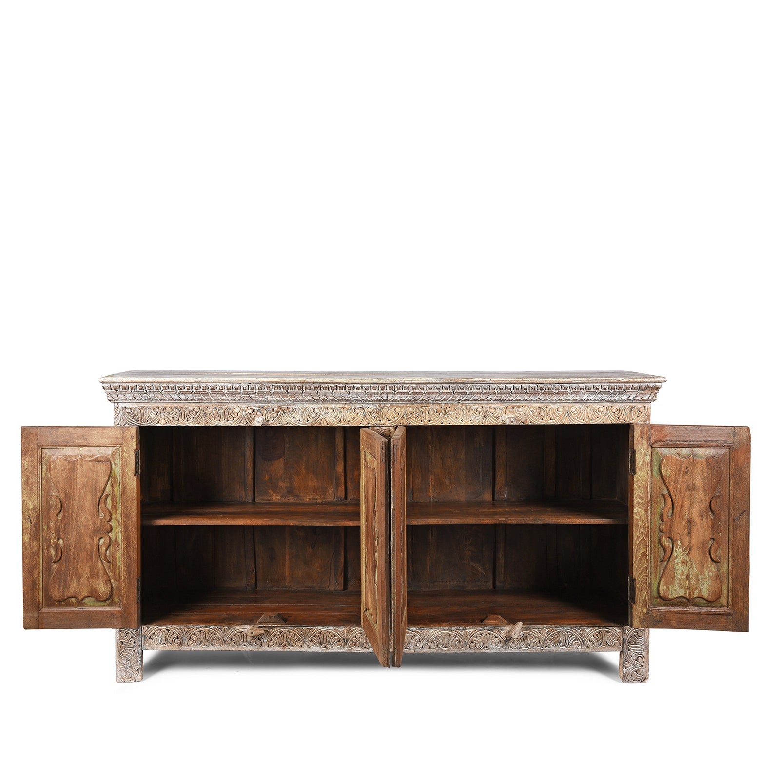 Reclaimed Teak Sideboard With Painted Finish