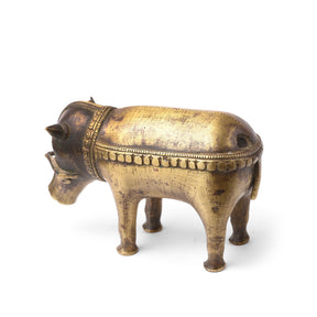Brass Bhuta Figure Of Panjurli Boar - Late 19th Century