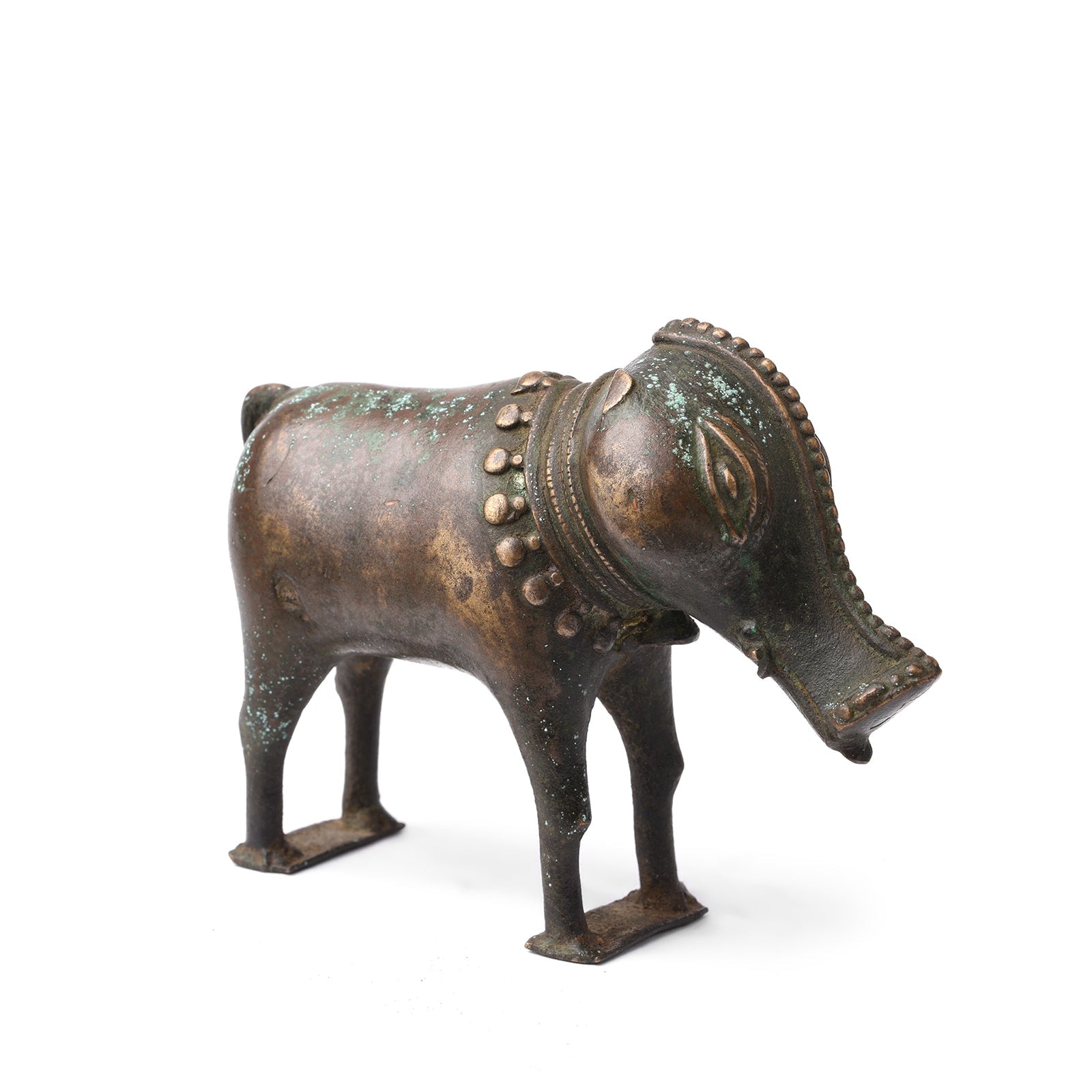 Brass Bhuta Figure Of Panjurli Boar - 18th Century