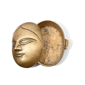 Brass Gauri Head Pandan Box - Ca 1910