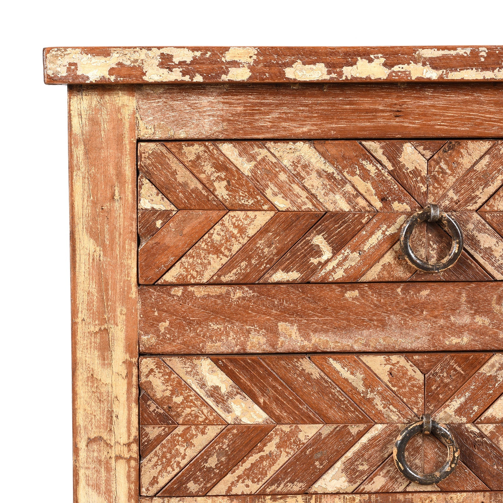 4 Drawer Bedside Cabinet Made From Reclaimed Teak