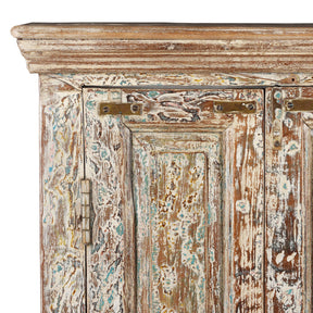 Reclaimed Teakwood Cabinet With Old Paint