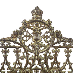 Gothic Cast Iron Garden Bench - Coalbrookdale Style