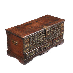Rosewood Brass Studded 'Zanzibar' Chest - 19th Century