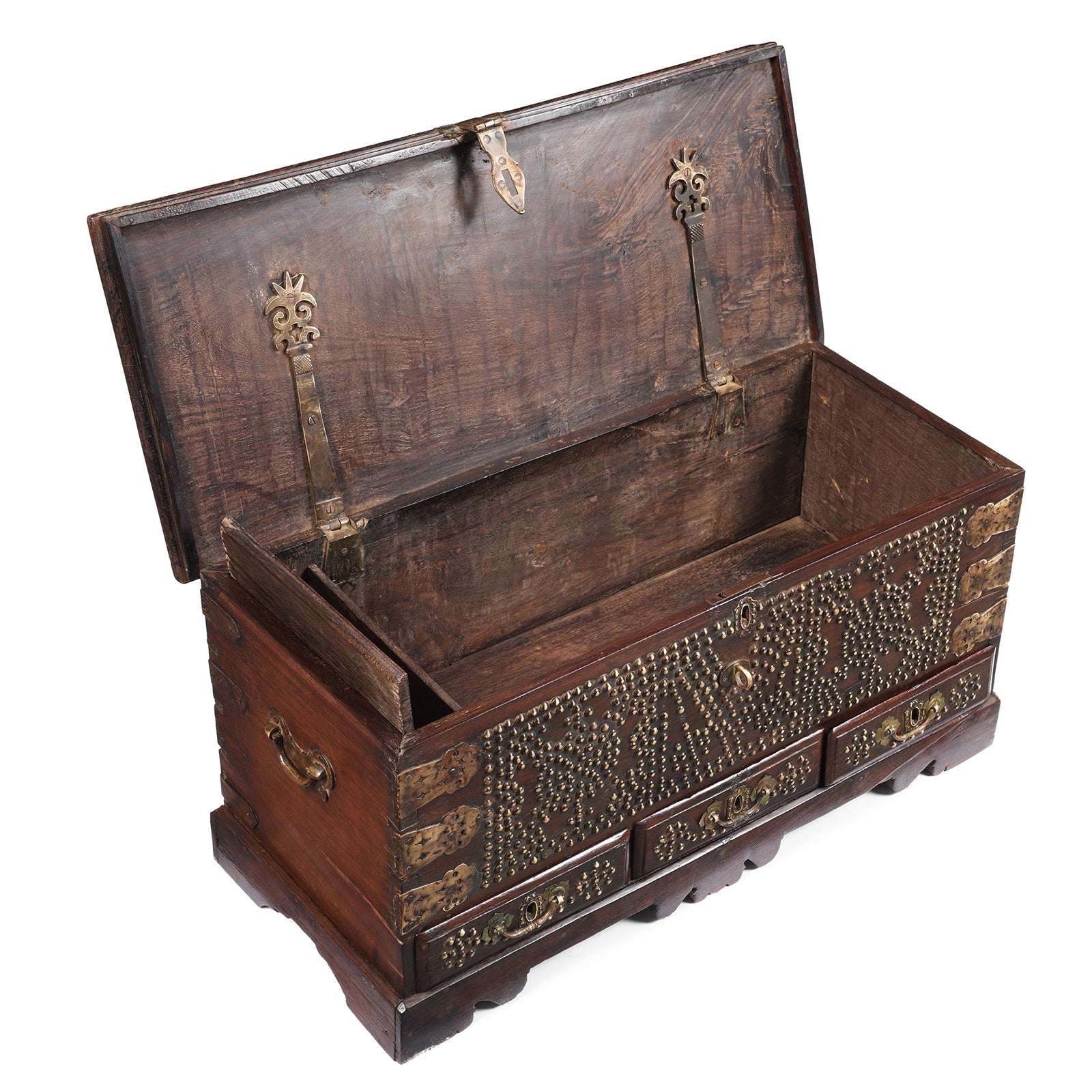 Rosewood Brass Studded 'Zanzibar' Chest - 19th Century