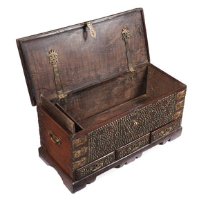 Rosewood Brass Studded 'Zanzibar' Chest - 19th Century