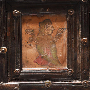 Brass Bound Rosewood Box From Kutch - 19th Century