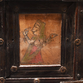 Brass Bound Rosewood Box From Kutch - 19th Century