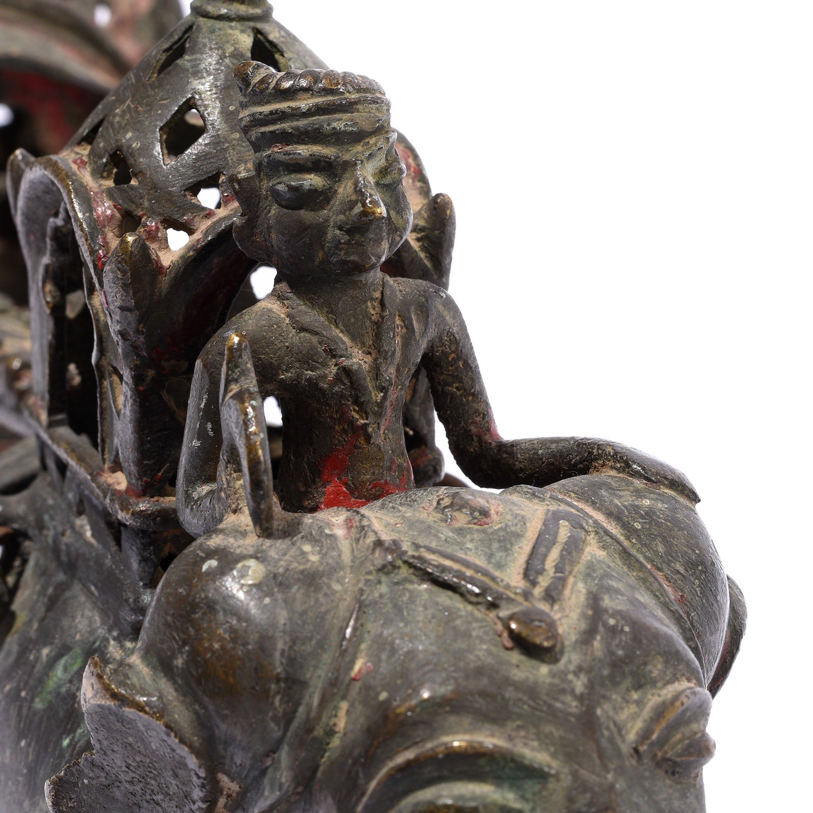 Brass Elephant Chariot Temple Toy From Andhra Pradesh - Late 19th Century