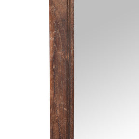 Carved Teak Window Mirror From Rajasthan - 19th Century