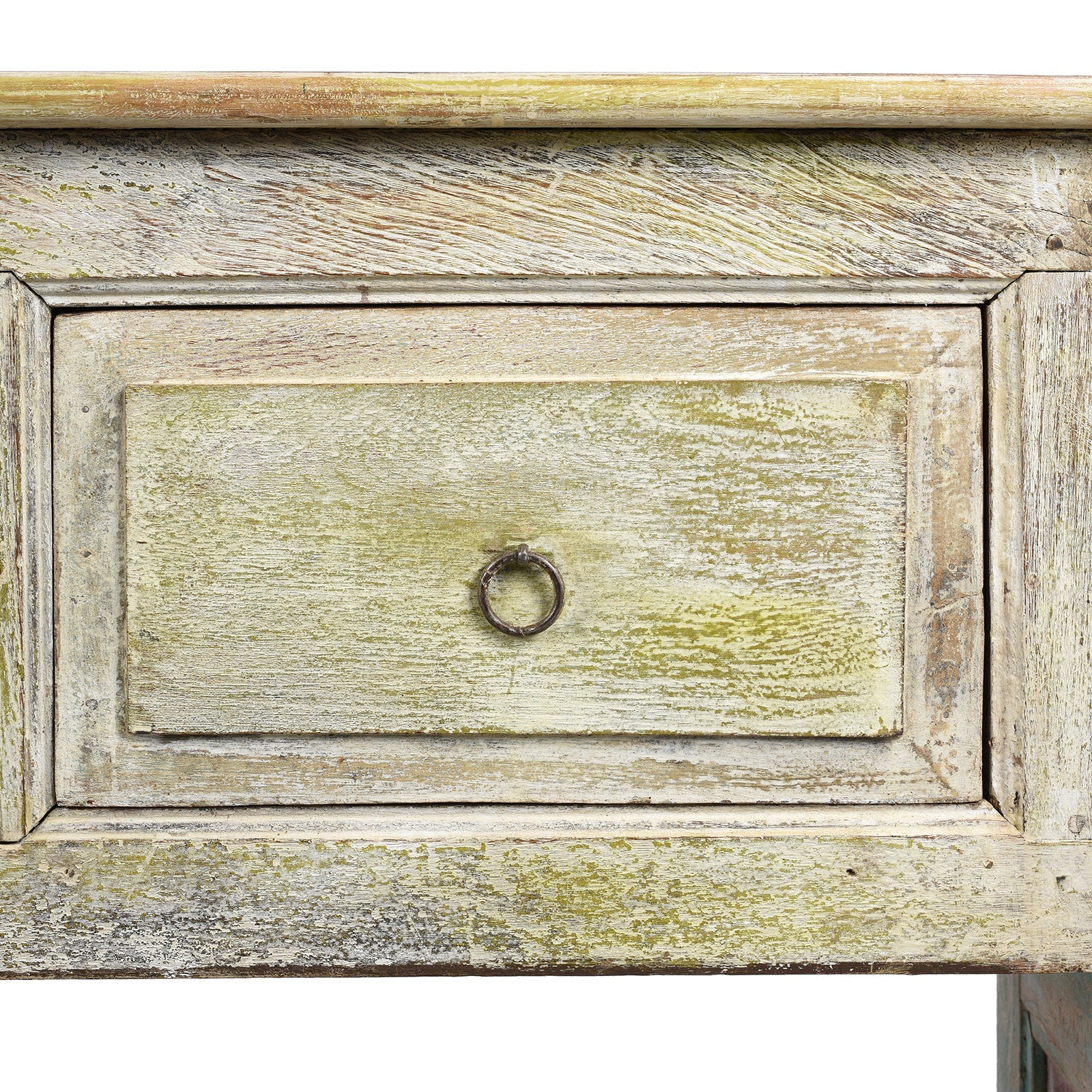 3 Drawer Painted Console Table Made From Reclaimed Teak