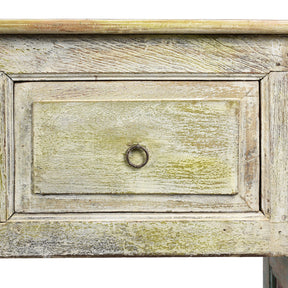 3 Drawer Painted Console Table Made From Reclaimed Teak