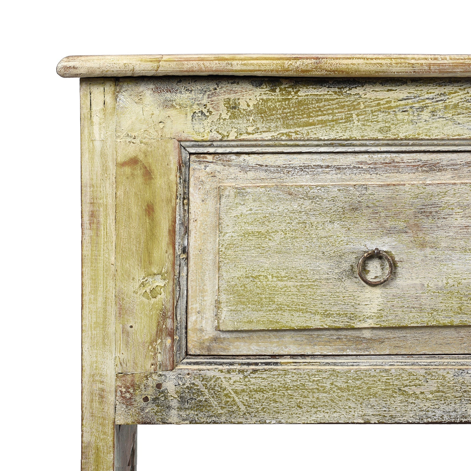 3 Drawer Painted Console Table Made From Reclaimed Teak