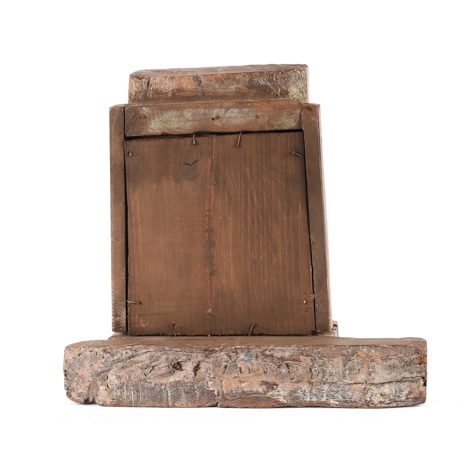 Carved Indian Teak Mirror From Rajasthan - Ca 1920