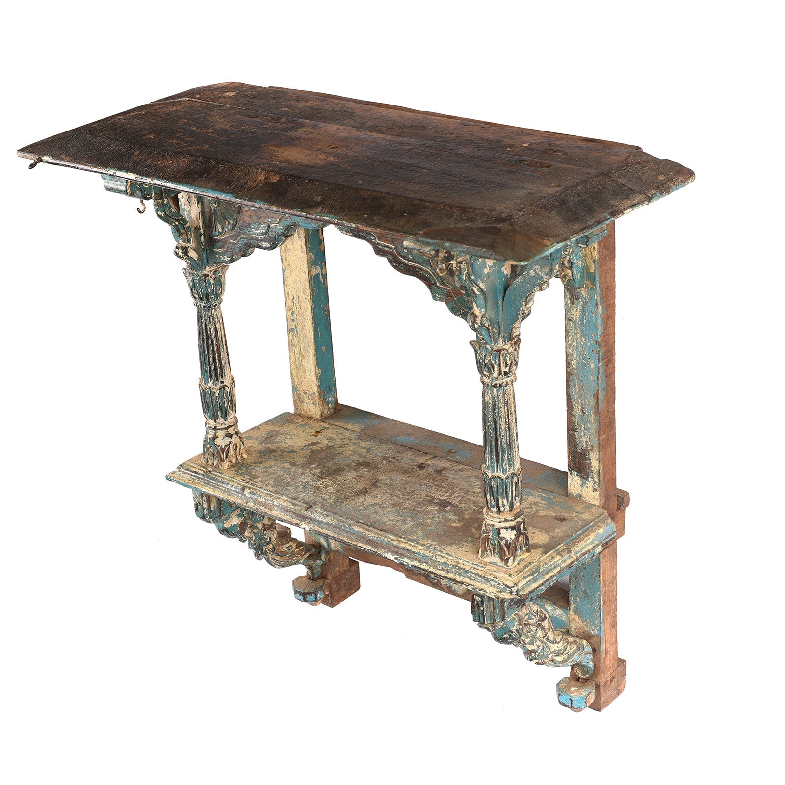 Indian Painted House Shrine From Kutch - 19th Century