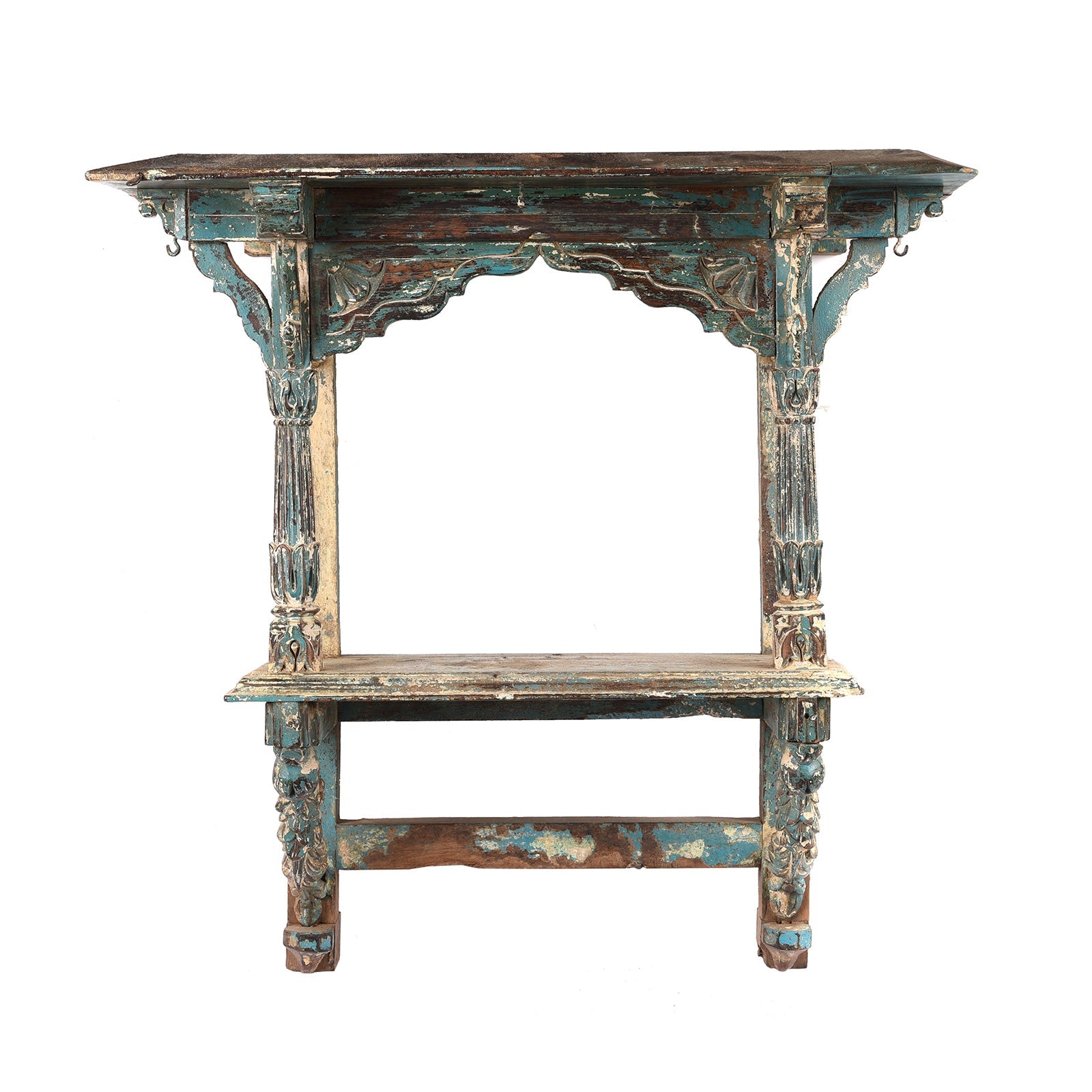 Indian Painted House Shrine From Kutch - 19th Century