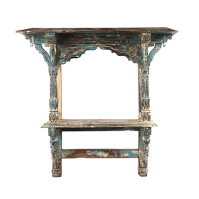 Indian Painted House Shrine From Kutch - 19th Century