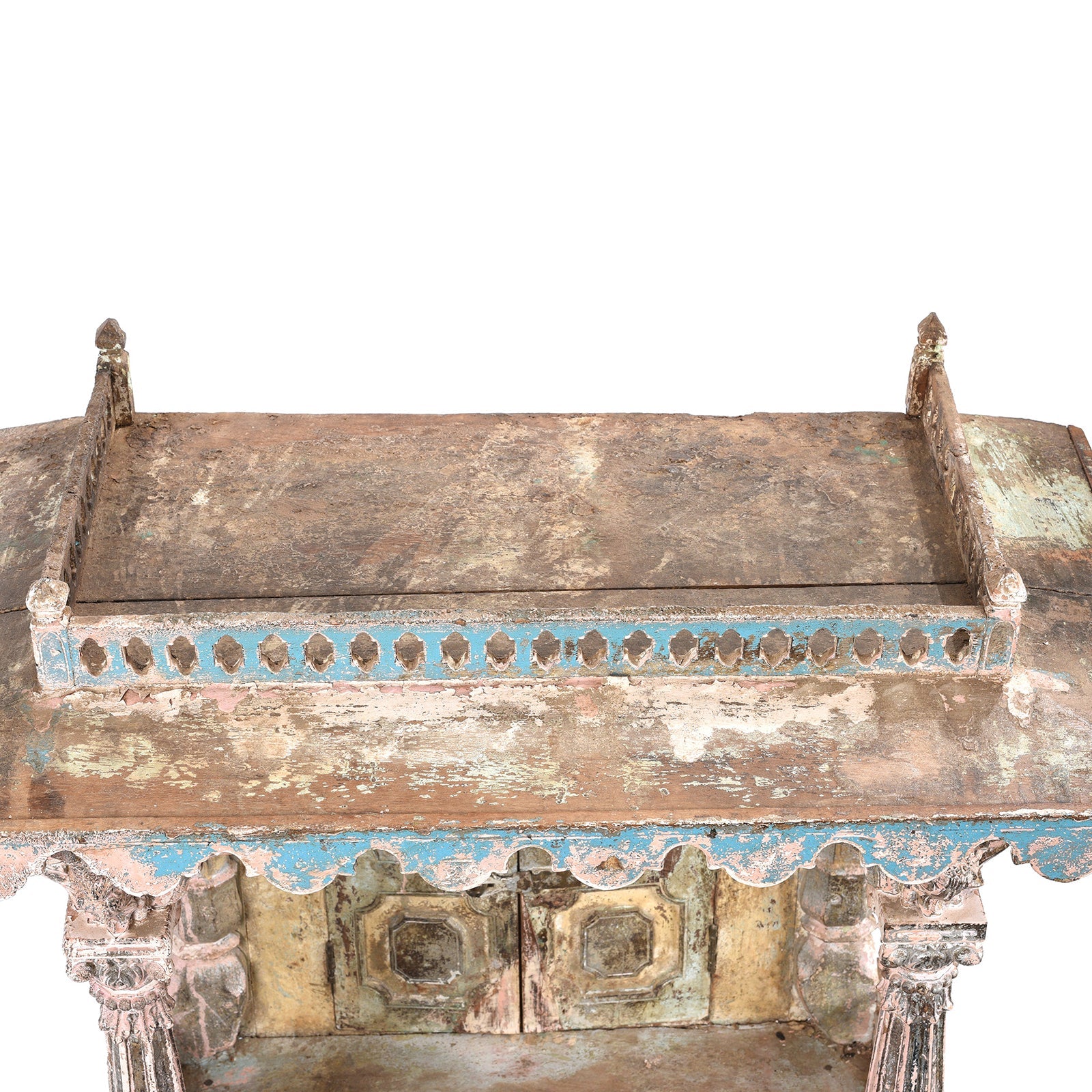 Indian Painted House Shrine From Gujarat - 19th Century