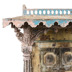 Indian Painted House Shrine From Gujarat - 19th Century