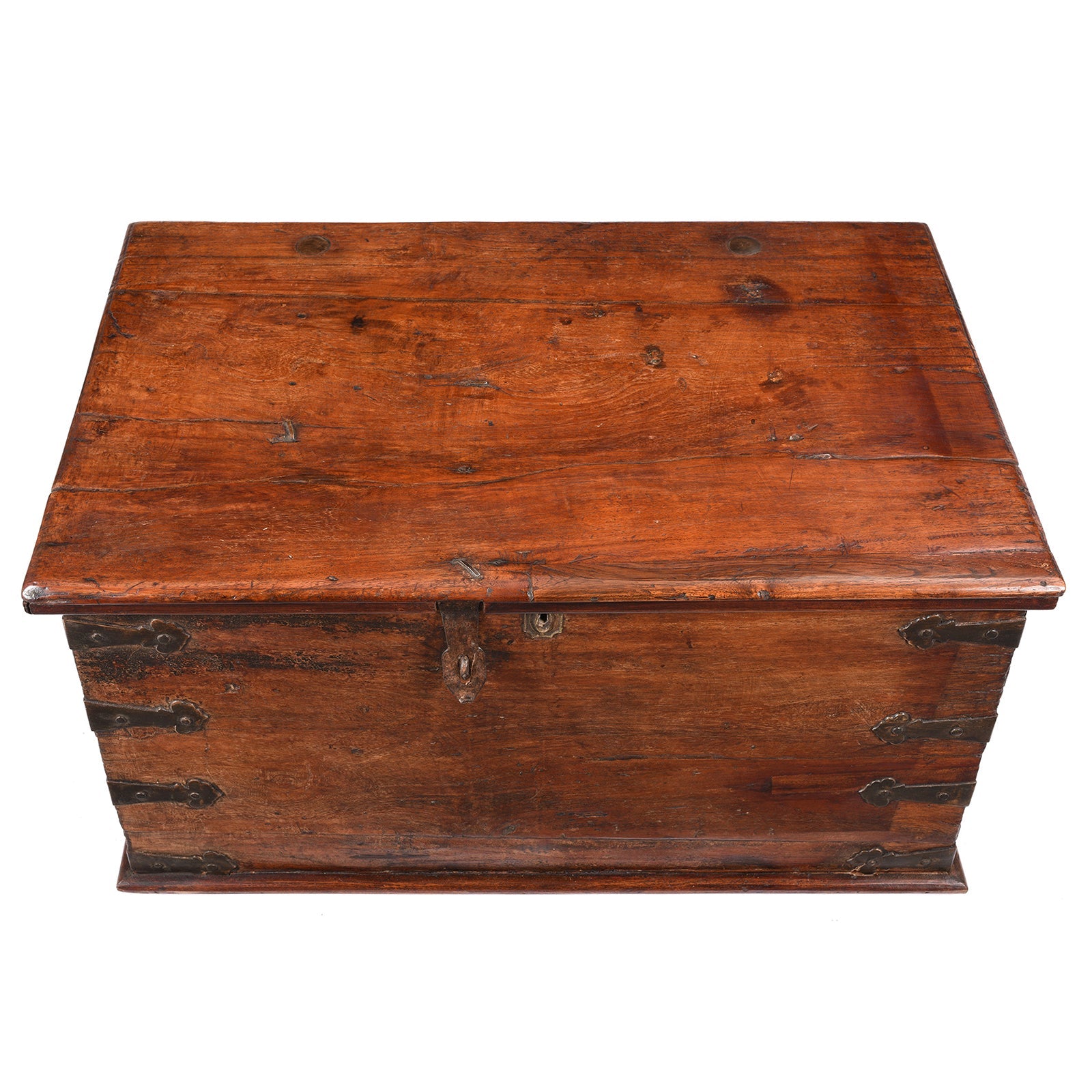 Brass Bound Jackfruit Chest From South India - 18th Century
