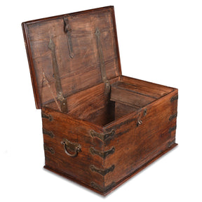 Brass Bound Jackfruit Chest From South India - 18th Century