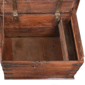 Brass Bound Jackfruit Chest From South India - 18th Century