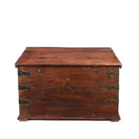 Brass Bound Jackfruit Chest From South India - 18th Century