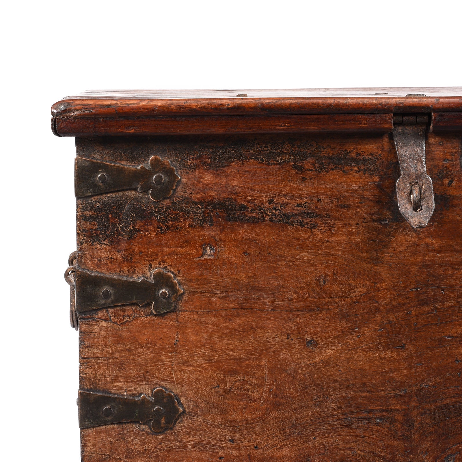 Brass Bound Jackfruit Chest From South India - 18th Century