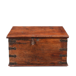 Brass Bound Jackfruit Chest From South India - 18th Century
