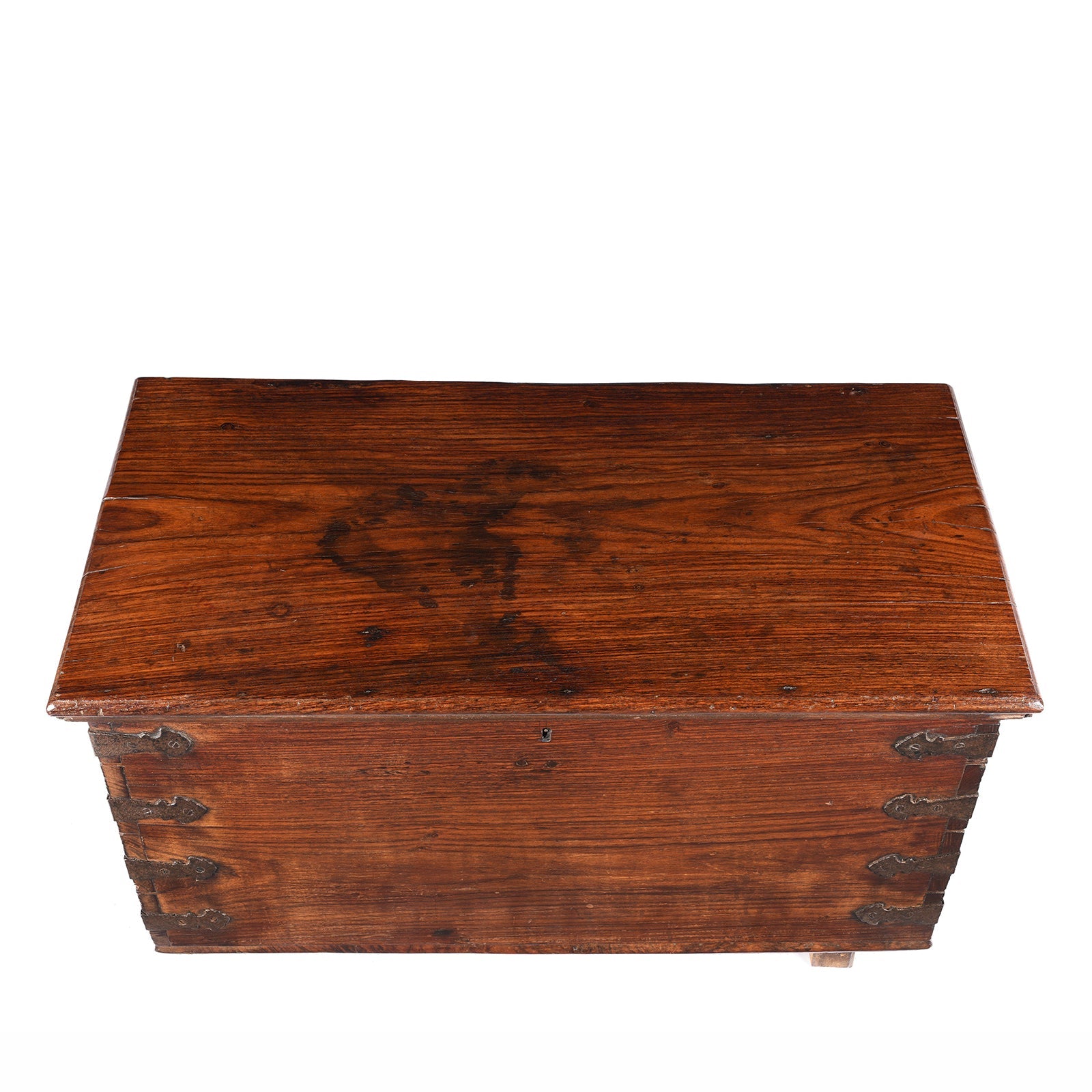 Iron Bound Indian Rosewood Chest From Kutch - 19thC