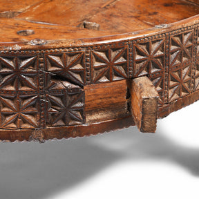 Indian Chakki Coffee Table From Rajasthan - 19thC