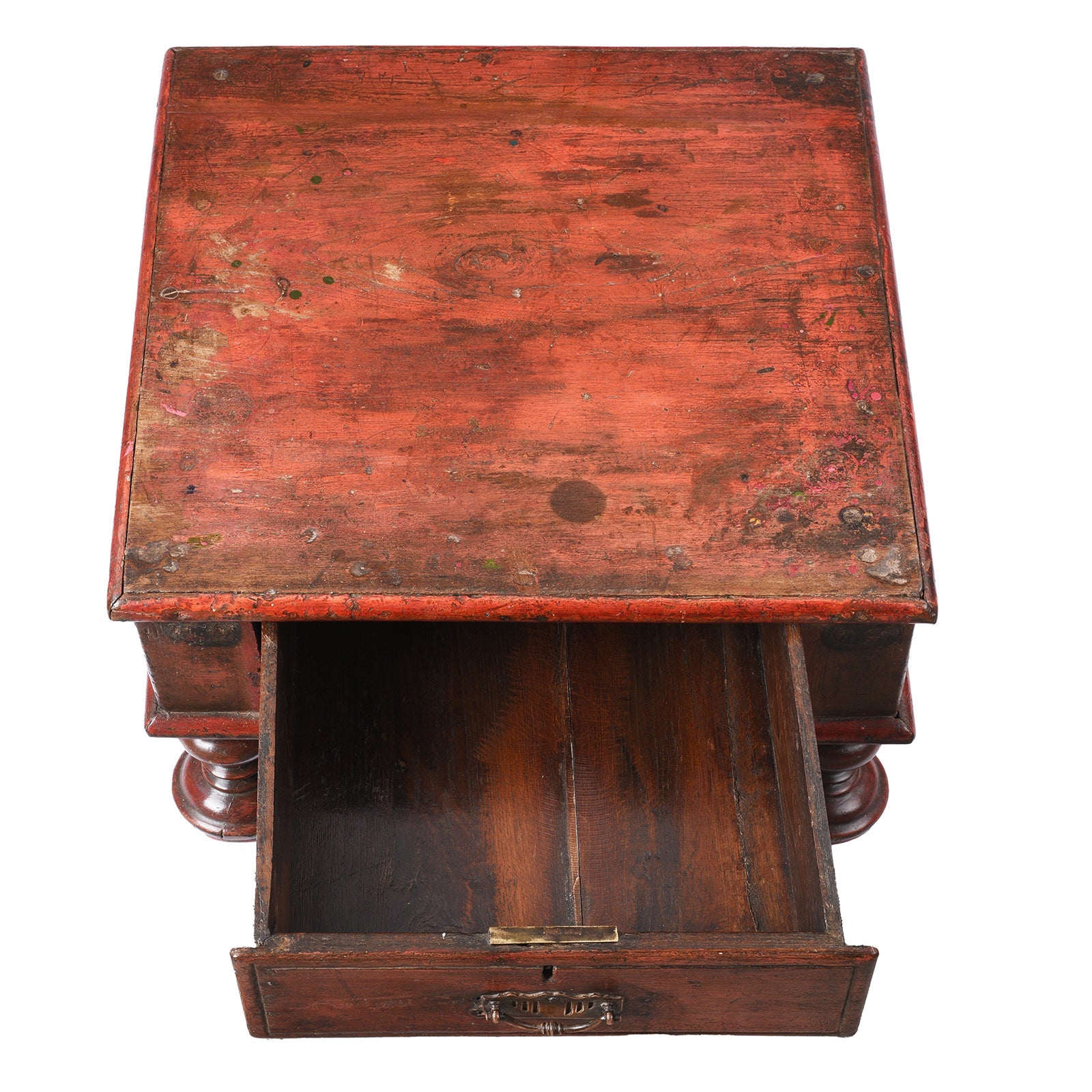 Bajot Low Teak Prayer Table From Gujarat - 19th Century
