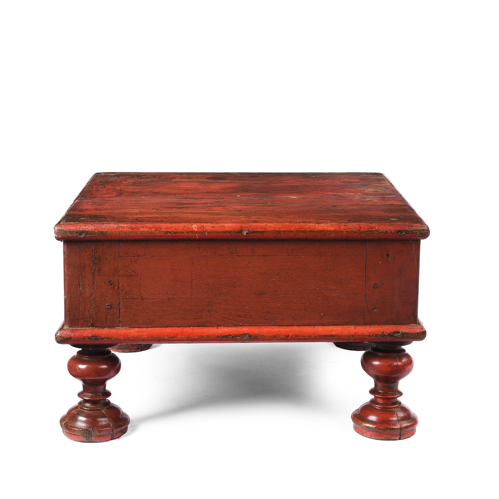 Bajot Low Teak Prayer Table From Gujarat - 19th Century