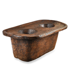 Old Tribal Mortar From Nagaland - Ca 1920