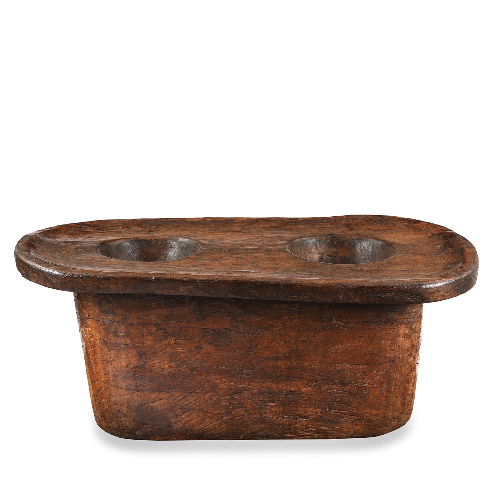Old Tribal Mortar From Nagaland - Ca 1920