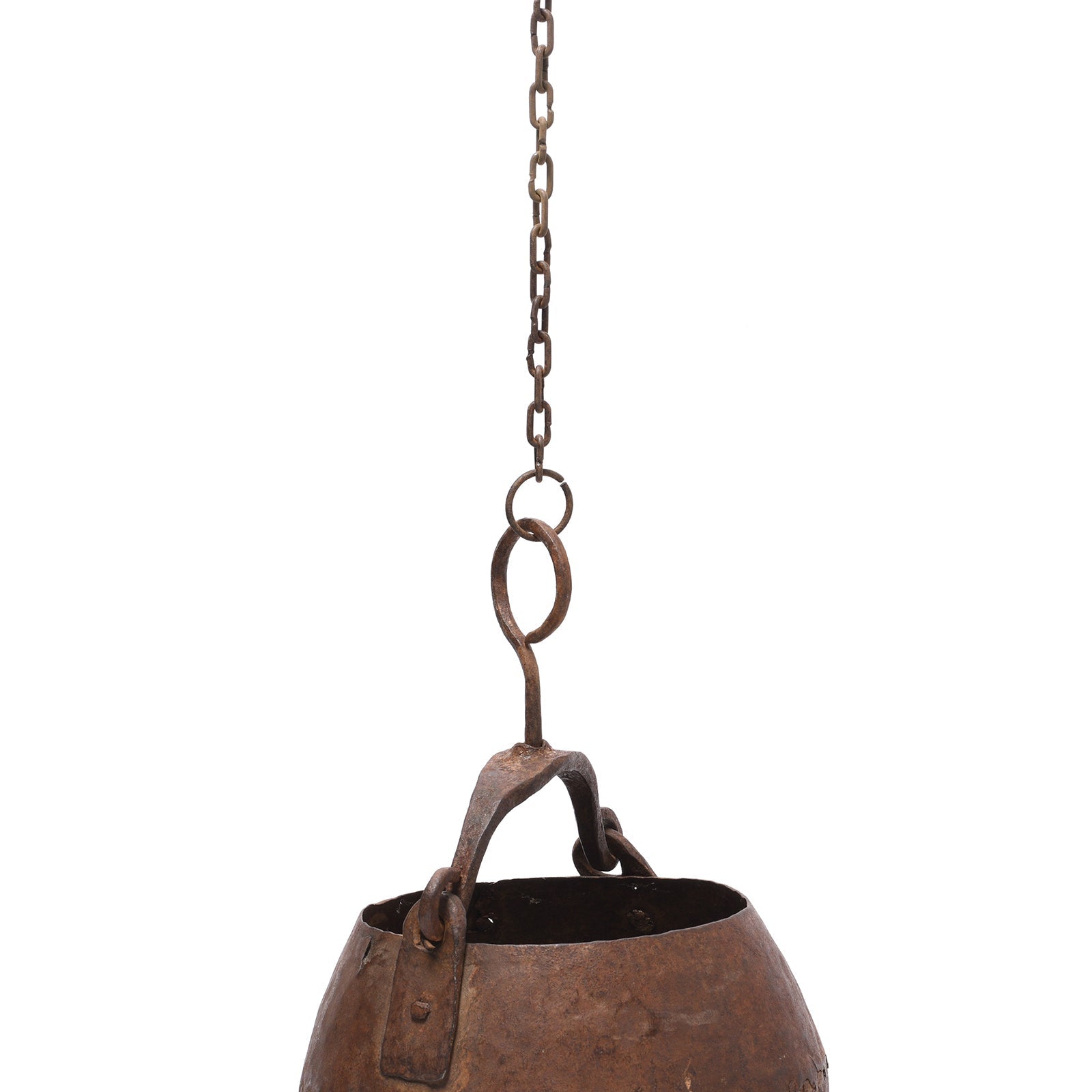 Iron Well Pot From The Punjab - 19th Century