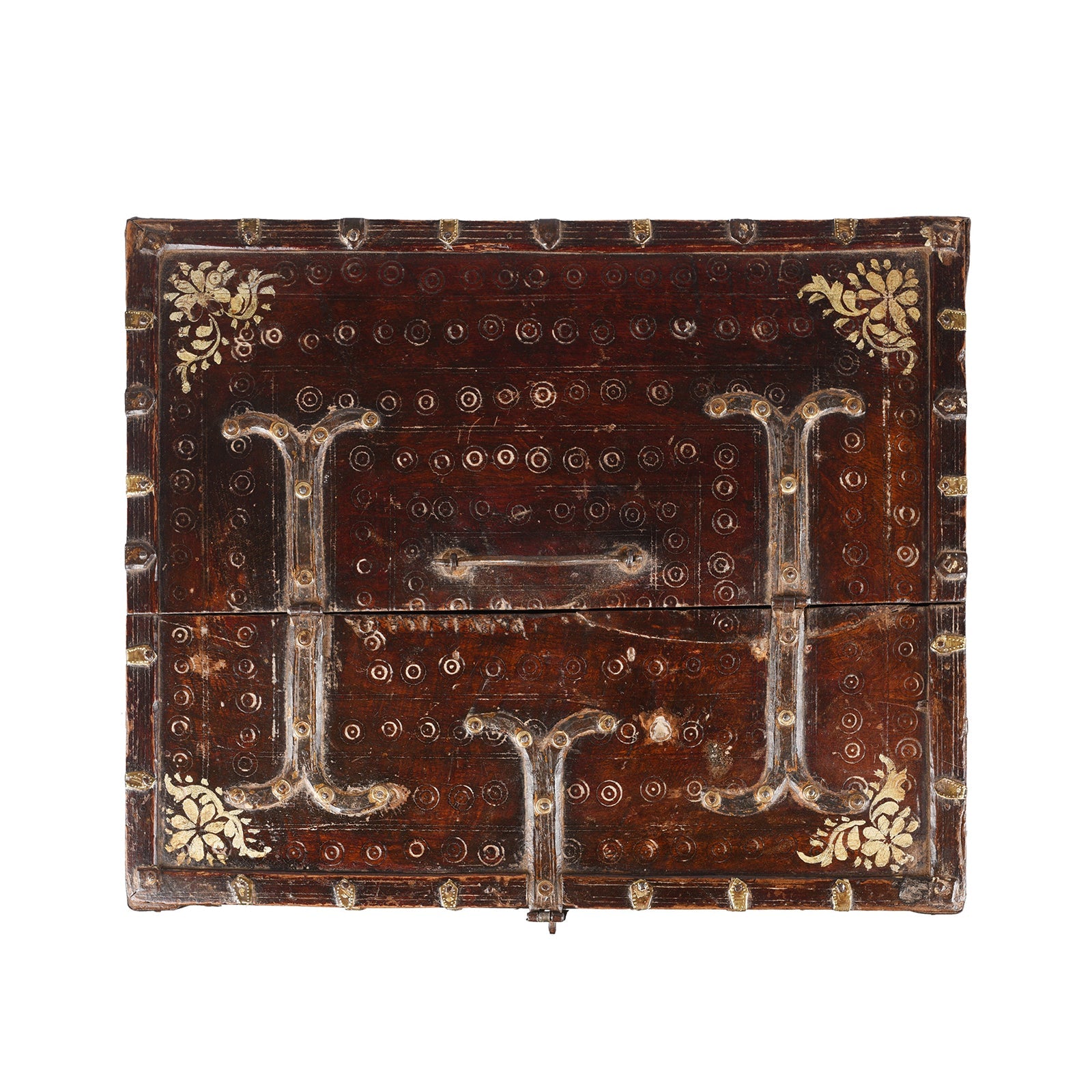 Teak Merchants Box From Rajasthan - 19th Century
