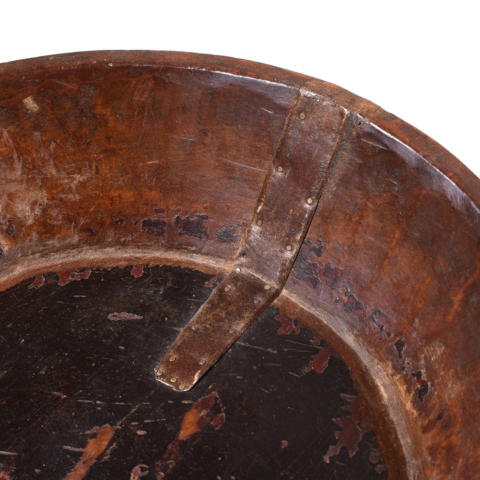 Old Cedar Bowl From Himachal Pradesh - Ca 1900