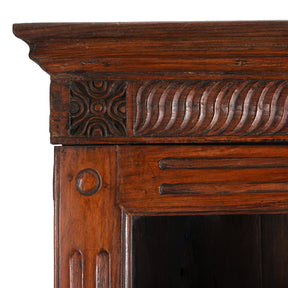 Anglo Indian Colonial Glazed Book Cabinet - 19th Century